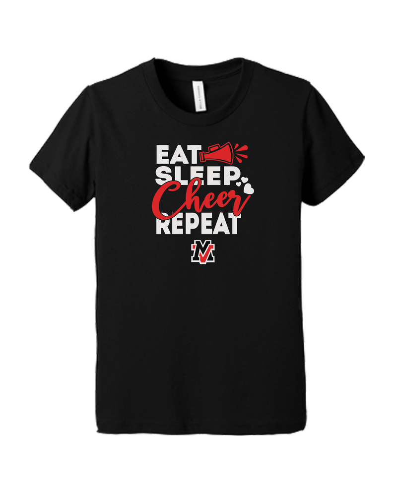Murrieta Valley HS Eat Sleep Cheer - Youth T-Shirt