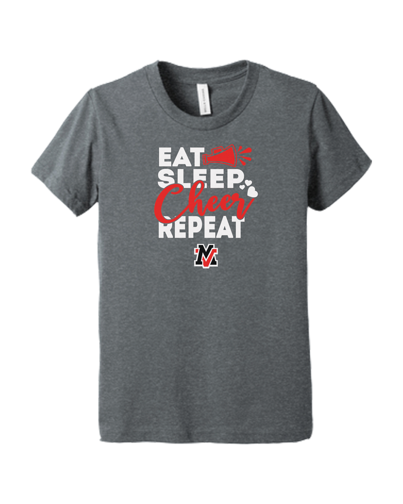 Murrieta Valley HS Eat Sleep Cheer - Youth T-Shirt