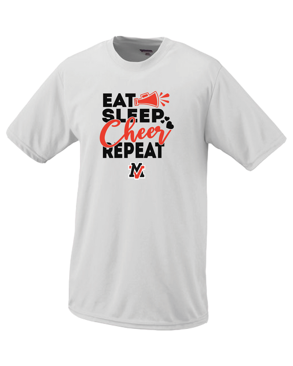 Murrieta Valley HS Eat Sleep Cheer - Performance T-Shirt
