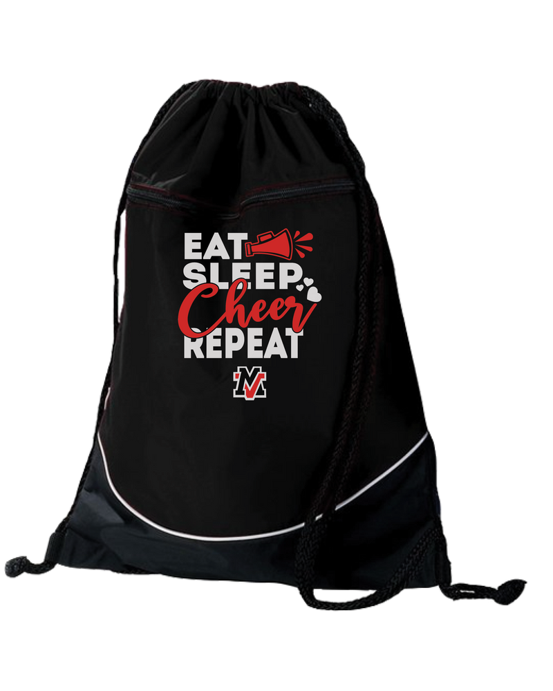 Murrieta Valley HS Eat Sleep Cheer - Drawstring Bag