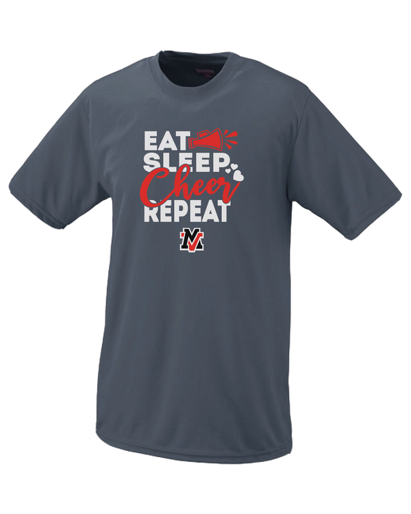 Murrieta Valley HS Eat Sleep Cheer - Performance T-Shirt