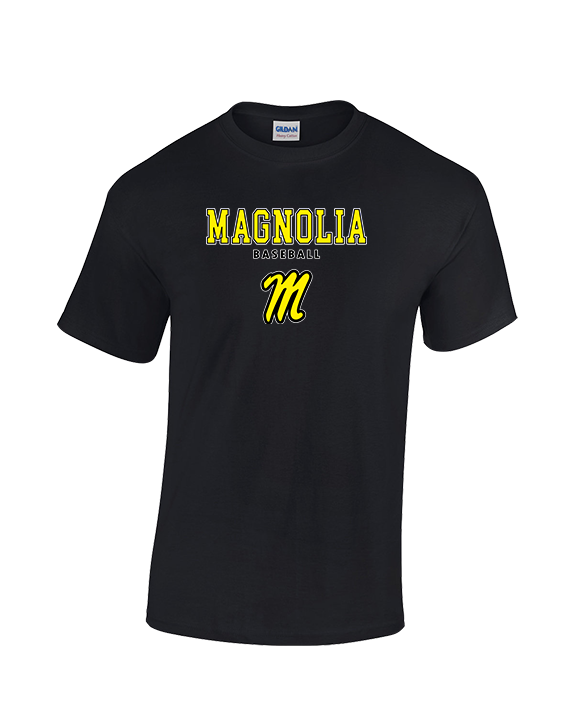 Magnolia HS Baseball Block - Cotton T-Shirt