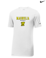 Magnolia HS Baseball Block - Mens Nike Cotton Poly Tee