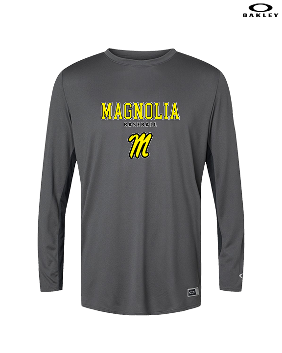 Magnolia HS Baseball Block - Mens Oakley Longsleeve