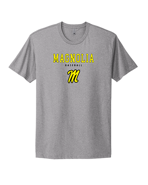 Magnolia HS Baseball Block - Mens Select Cotton T-Shirt