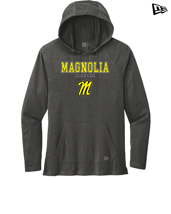 Magnolia HS Baseball Block - New Era Tri-Blend Hoodie
