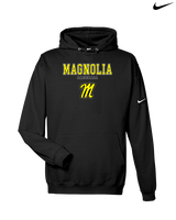 Magnolia HS Baseball Block - Nike Club Fleece Hoodie