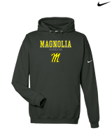 Magnolia HS Baseball Block - Nike Club Fleece Hoodie