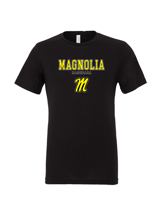 Magnolia HS Baseball Block - Tri-Blend Shirt