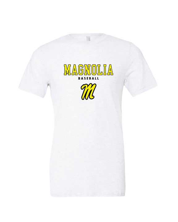 Magnolia HS Baseball Block - Tri-Blend Shirt