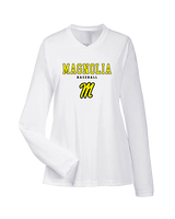 Magnolia HS Baseball Block - Womens Performance Longsleeve