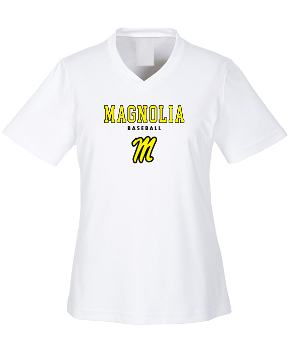 Magnolia HS Baseball Block - Womens Performance Shirt