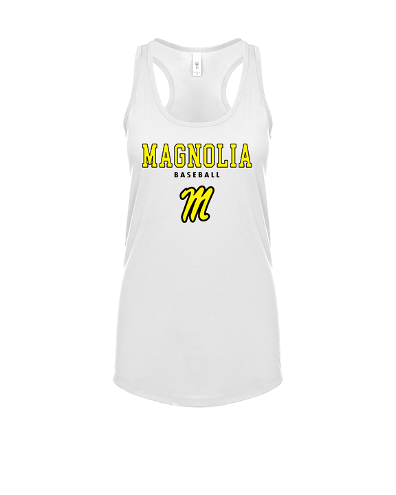 Magnolia HS Baseball Block - Womens Tank Top