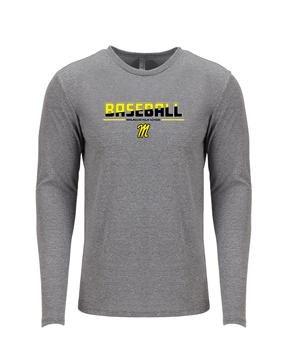 Magnolia HS Baseball Cut - Tri-Blend Long Sleeve