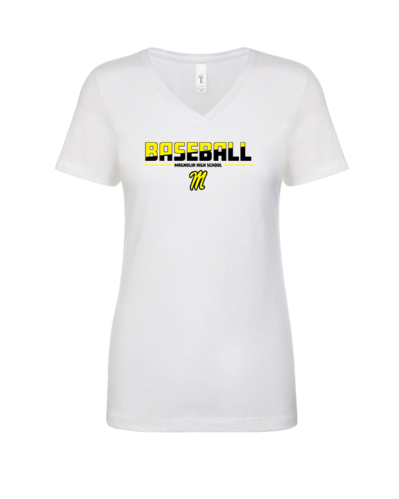 Magnolia HS Baseball Cut - Womens Vneck