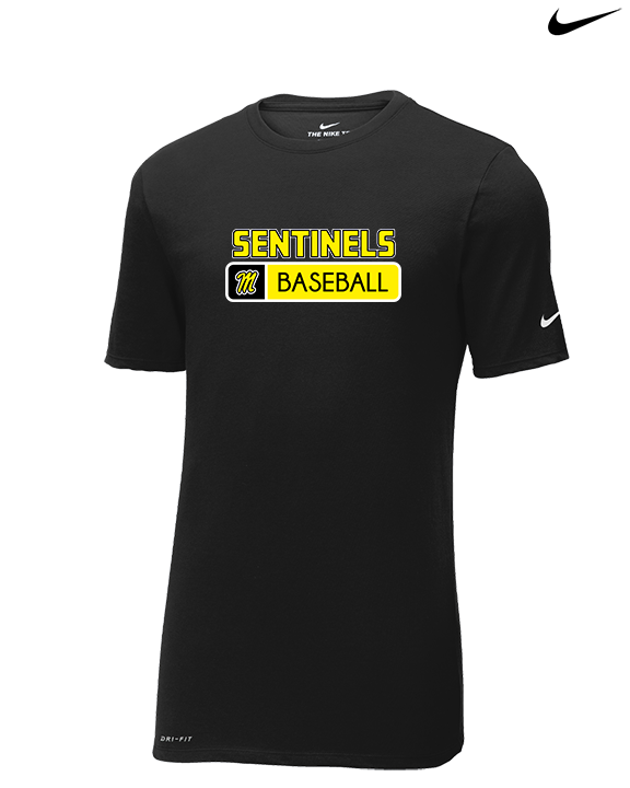Magnolia HS Baseball Pennant - Mens Nike Cotton Poly Tee