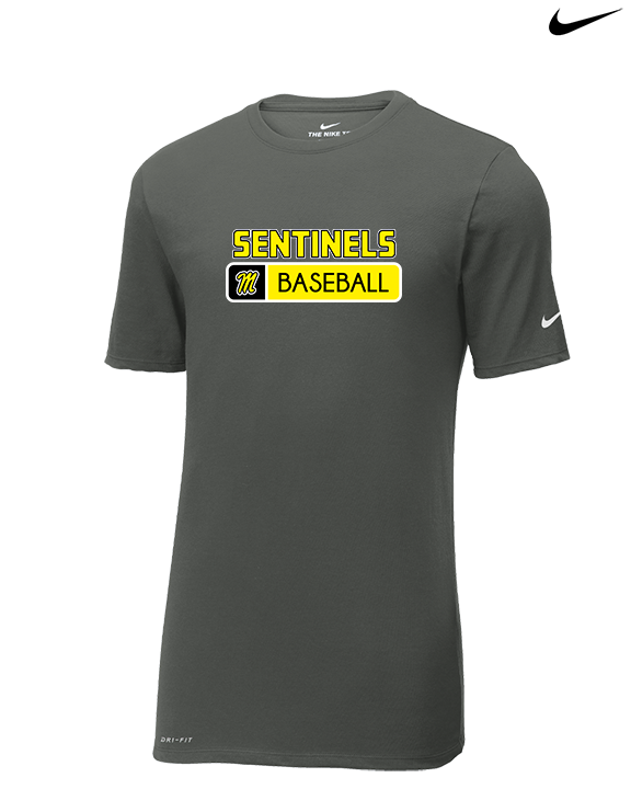 Magnolia HS Baseball Pennant - Mens Nike Cotton Poly Tee