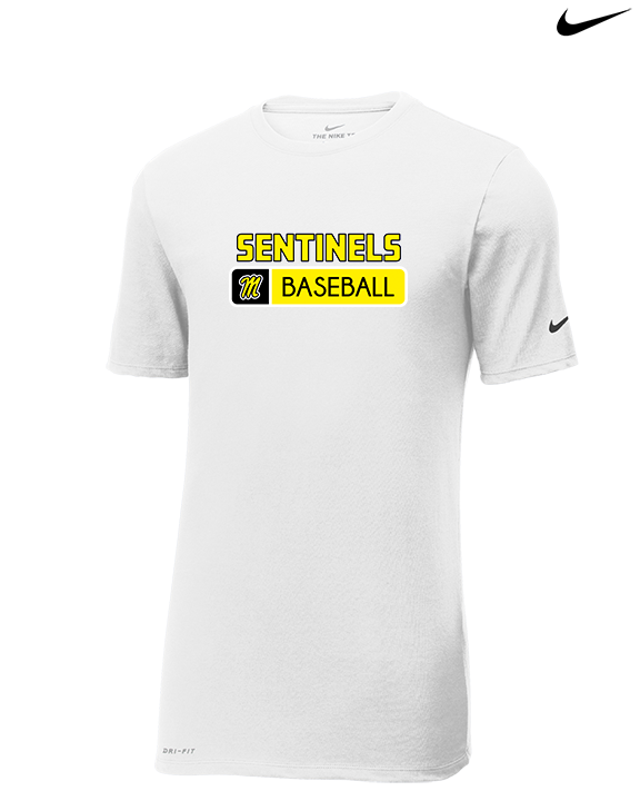 Magnolia HS Baseball Pennant - Mens Nike Cotton Poly Tee