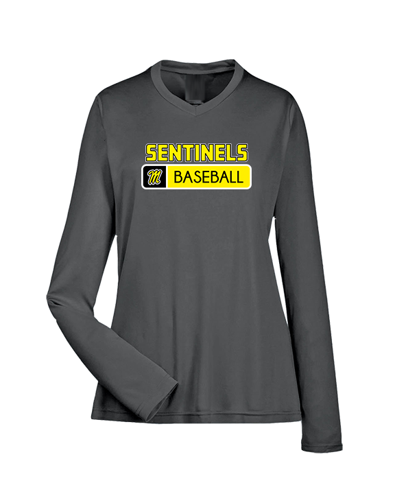 Magnolia HS Baseball Pennant - Womens Performance Longsleeve