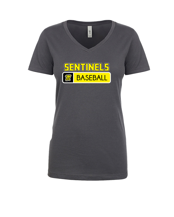 Magnolia HS Baseball Pennant - Womens Vneck