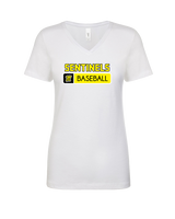 Magnolia HS Baseball Pennant - Womens Vneck