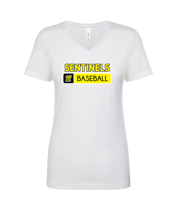 Magnolia HS Baseball Pennant - Womens Vneck