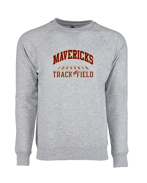 Mallard Creek HS Track & Field Lanes - Crewneck Sweatshirt