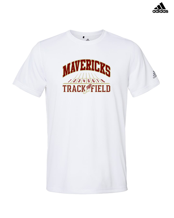 Mallard Creek HS Track & Field Lanes - Mens Adidas Performance Shirt