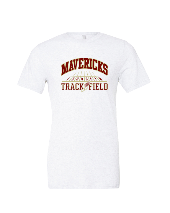 Mallard Creek HS Track & Field Lanes - Tri-Blend Shirt