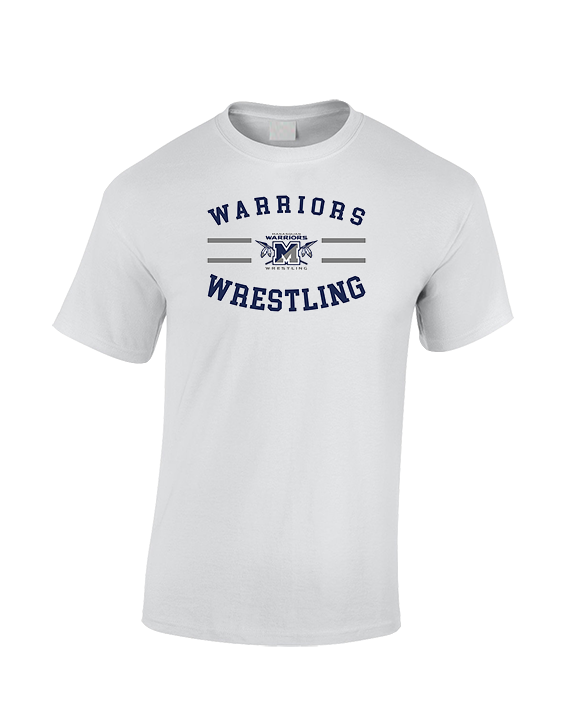 Manasquan HS Wrestling Curve - Cotton T-Shirt