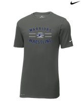Manasquan HS Wrestling Curve - Mens Nike Cotton Poly Tee
