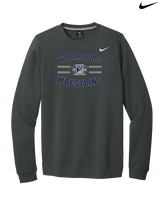 Manasquan HS Wrestling Curve - Mens Nike Crewneck