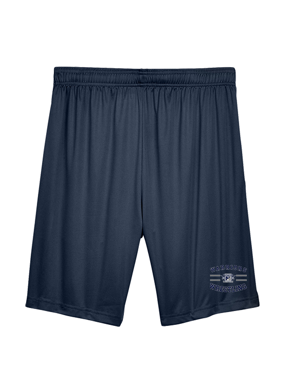 Manasquan HS Wrestling Curve - Mens Training Shorts with Pockets