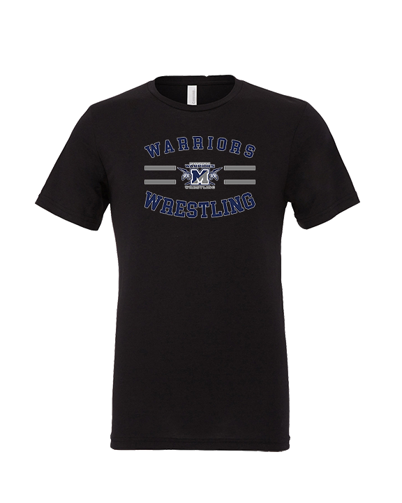 Manasquan HS Wrestling Curve - Tri-Blend Shirt