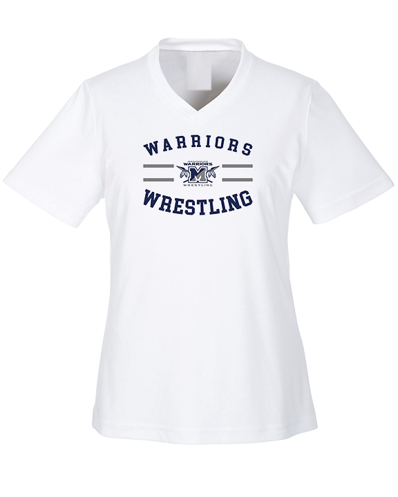 Manasquan HS Wrestling Curve - Womens Performance Shirt