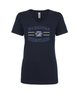Manasquan HS Wrestling Curve - Womens V-Neck