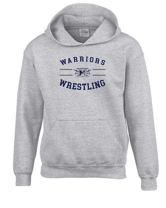 Manasquan HS Wrestling Curve - Youth Hoodie
