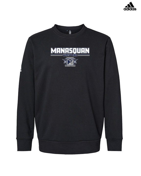 Manasquan HS Wrestling Keen - Mens Adidas Crewneck