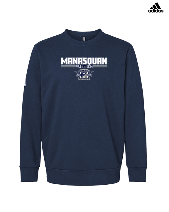 Manasquan HS Wrestling Keen - Mens Adidas Crewneck