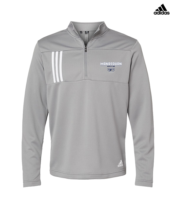Manasquan HS Wrestling Keen - Mens Adidas Quarter Zip