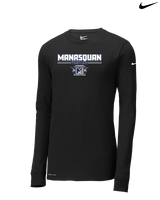 Manasquan HS Wrestling Keen - Mens Nike Longsleeve
