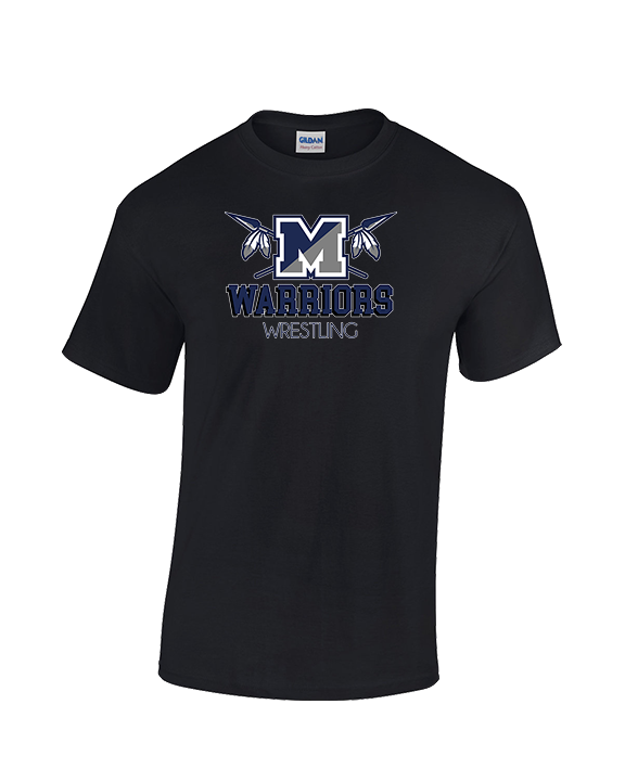Manasquan HS Wrestling Shadow - Cotton T-Shirt