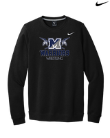Manasquan HS Wrestling Shadow - Mens Nike Crewneck