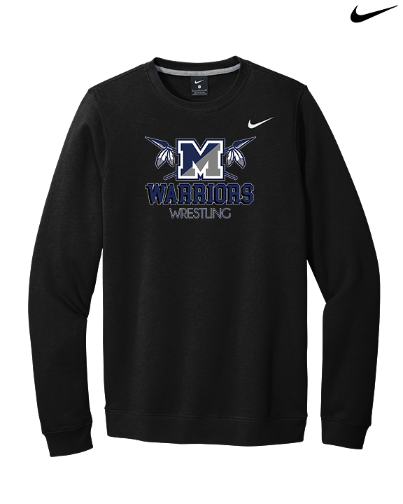 Manasquan HS Wrestling Shadow - Mens Nike Crewneck