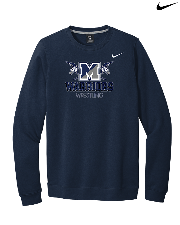 Manasquan HS Wrestling Shadow - Mens Nike Crewneck