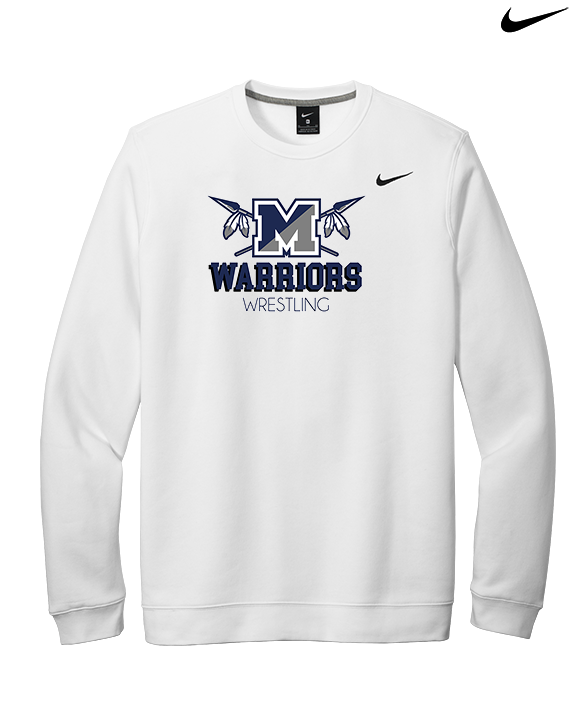 Manasquan HS Wrestling Shadow - Mens Nike Crewneck