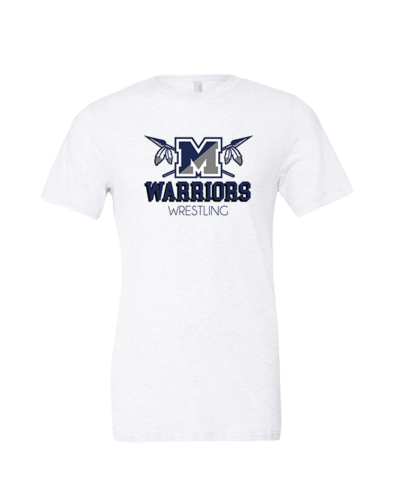 Manasquan HS Wrestling Shadow - Tri-Blend Shirt