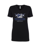 Manasquan HS Wrestling Shadow - Womens Vneck