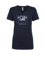 Manasquan HS Wrestling Shadow - Womens Vneck