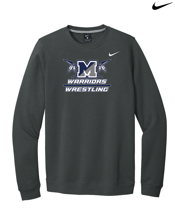 Manasquan HS Wrestling Split - Mens Nike Crewneck